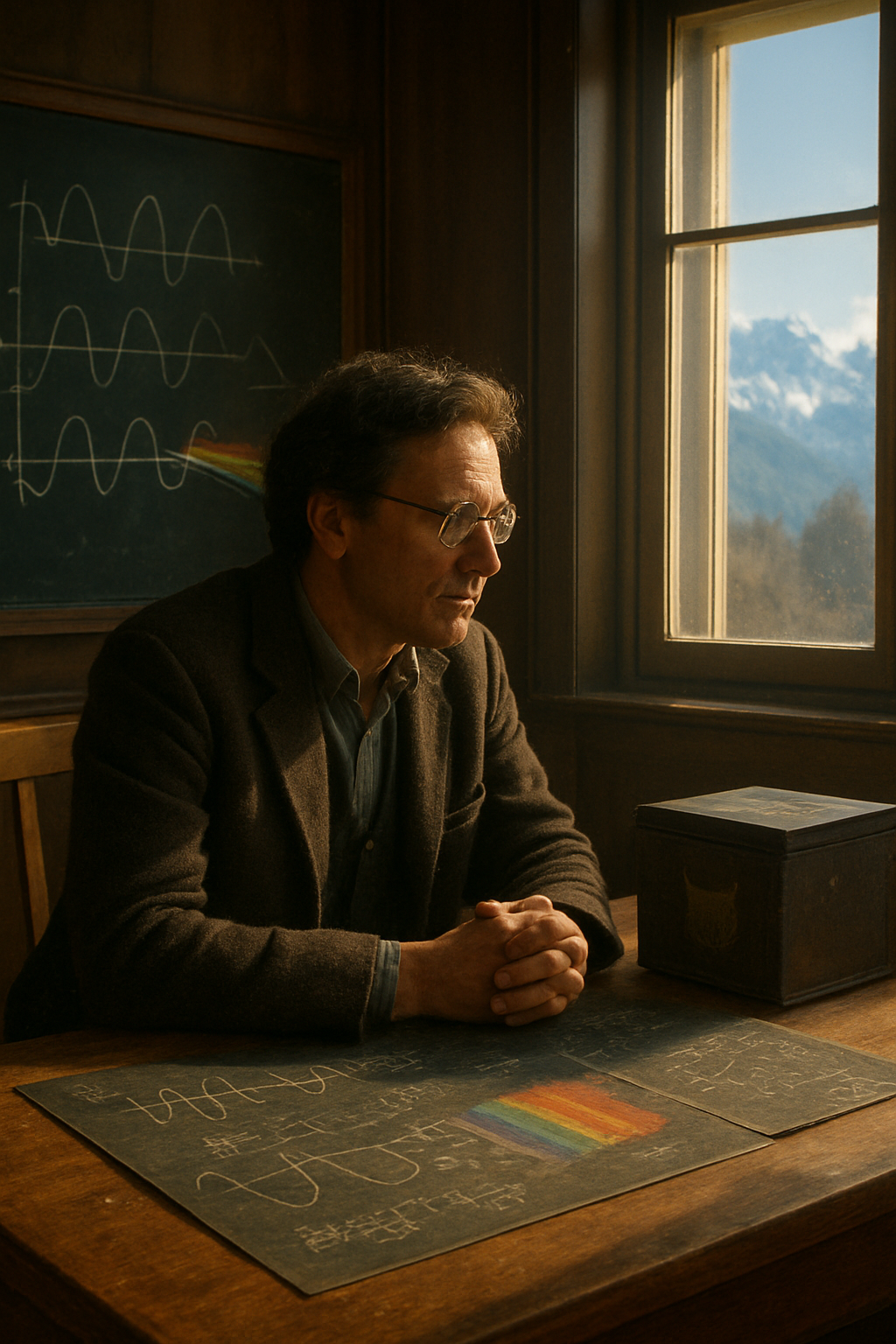 Erwin Schrödinger: Wave mechanics, color theory, probability waves, perception of reality